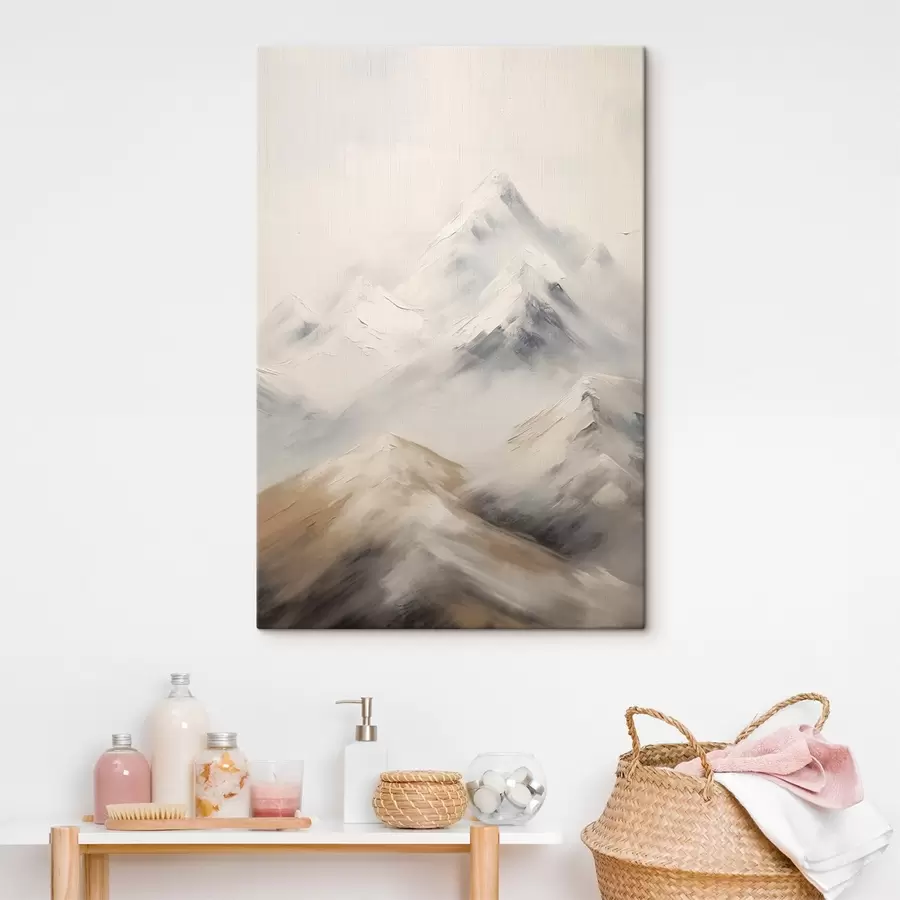 Wandbilder Neblige Berggipfel s43285