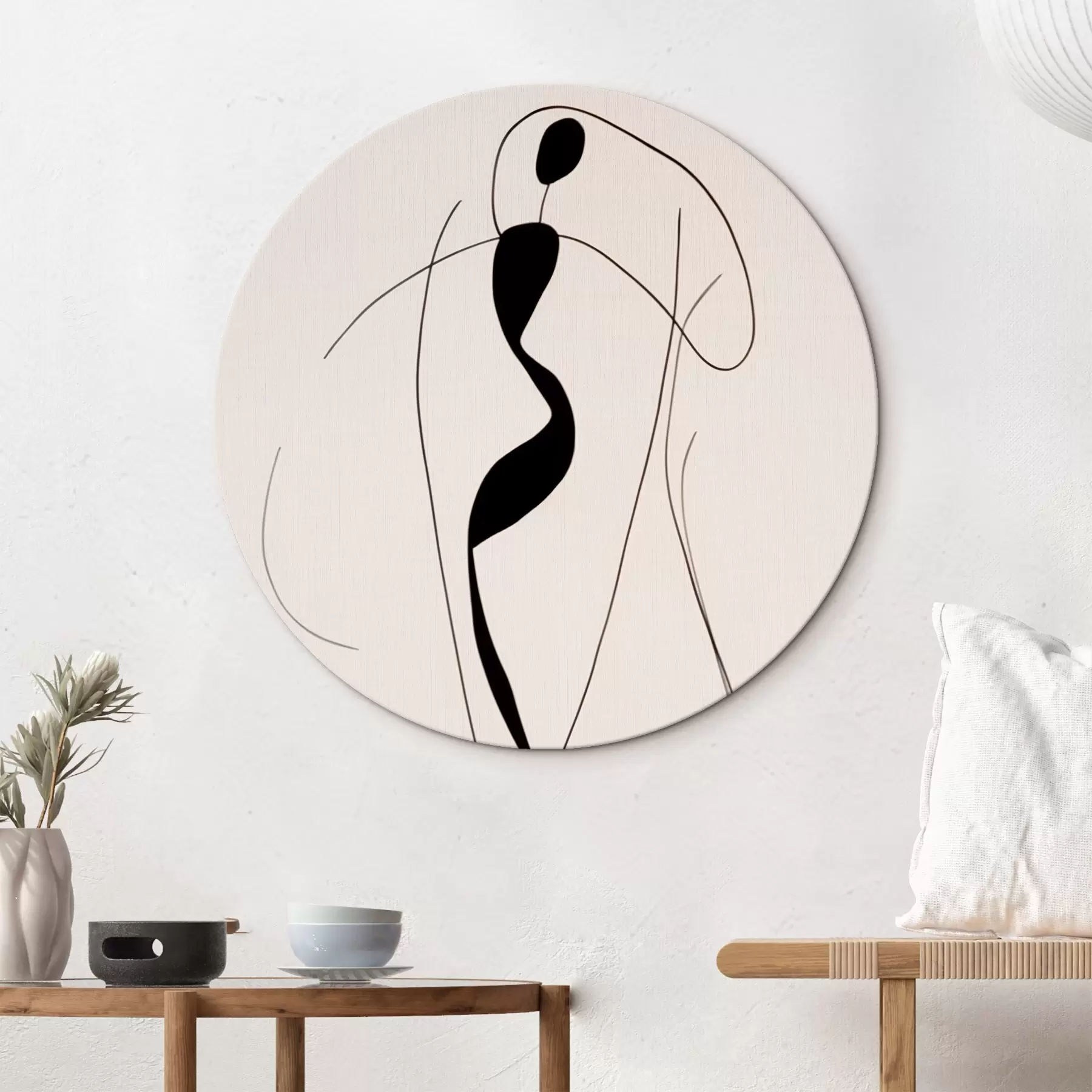 Wandbilder Minimalistische abstrakte Silhouette r43274