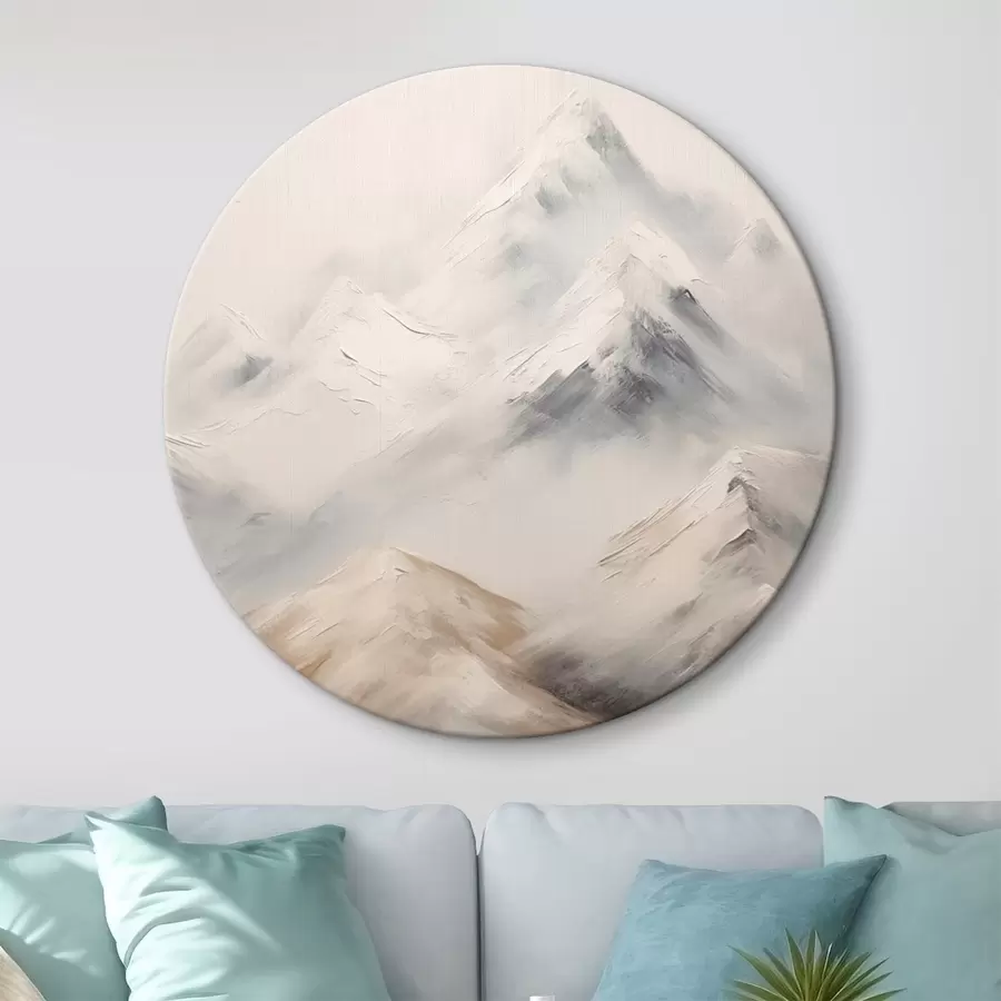 Wandbilder Neblige Berggipfel r43285