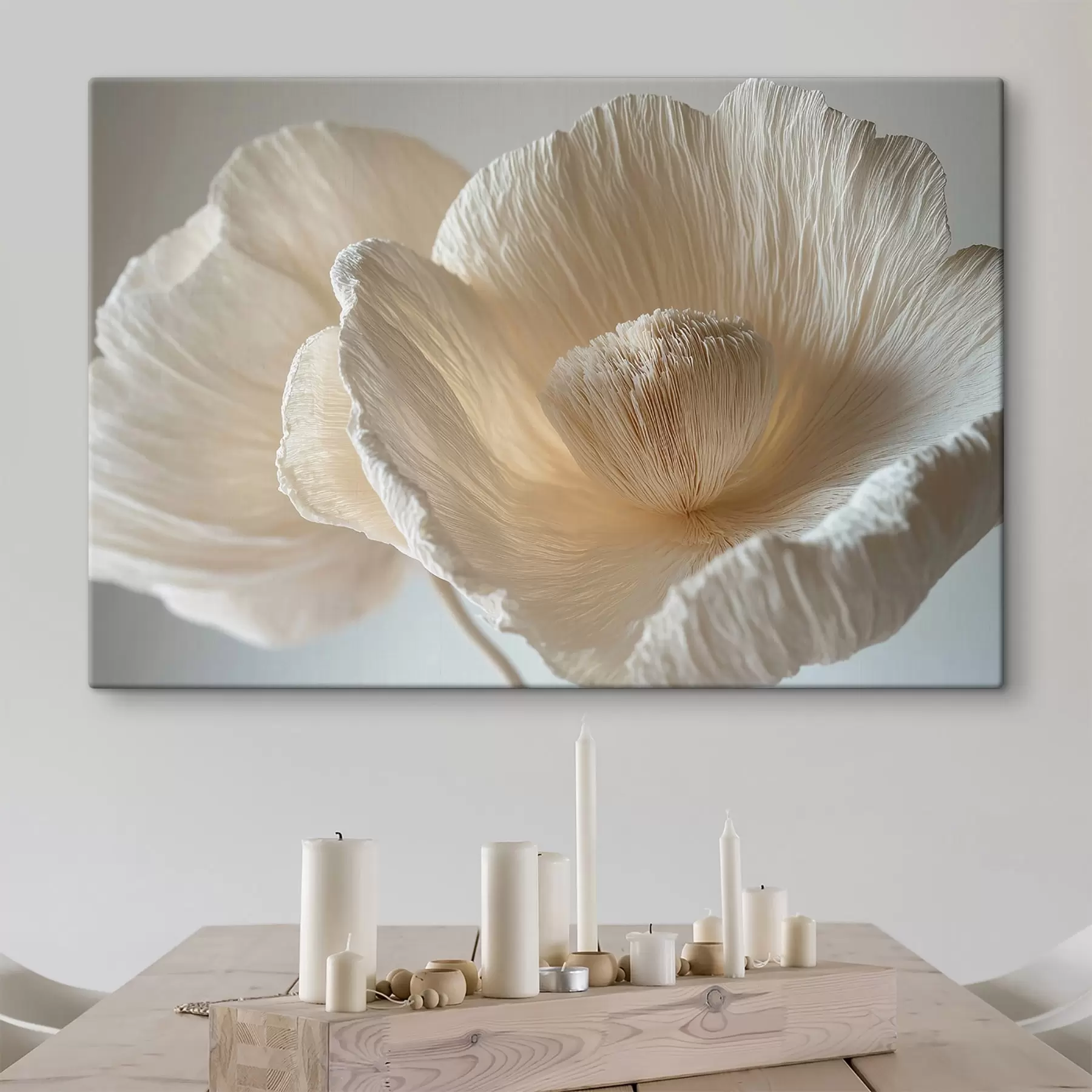 Fototapete Große beige Blume s43332