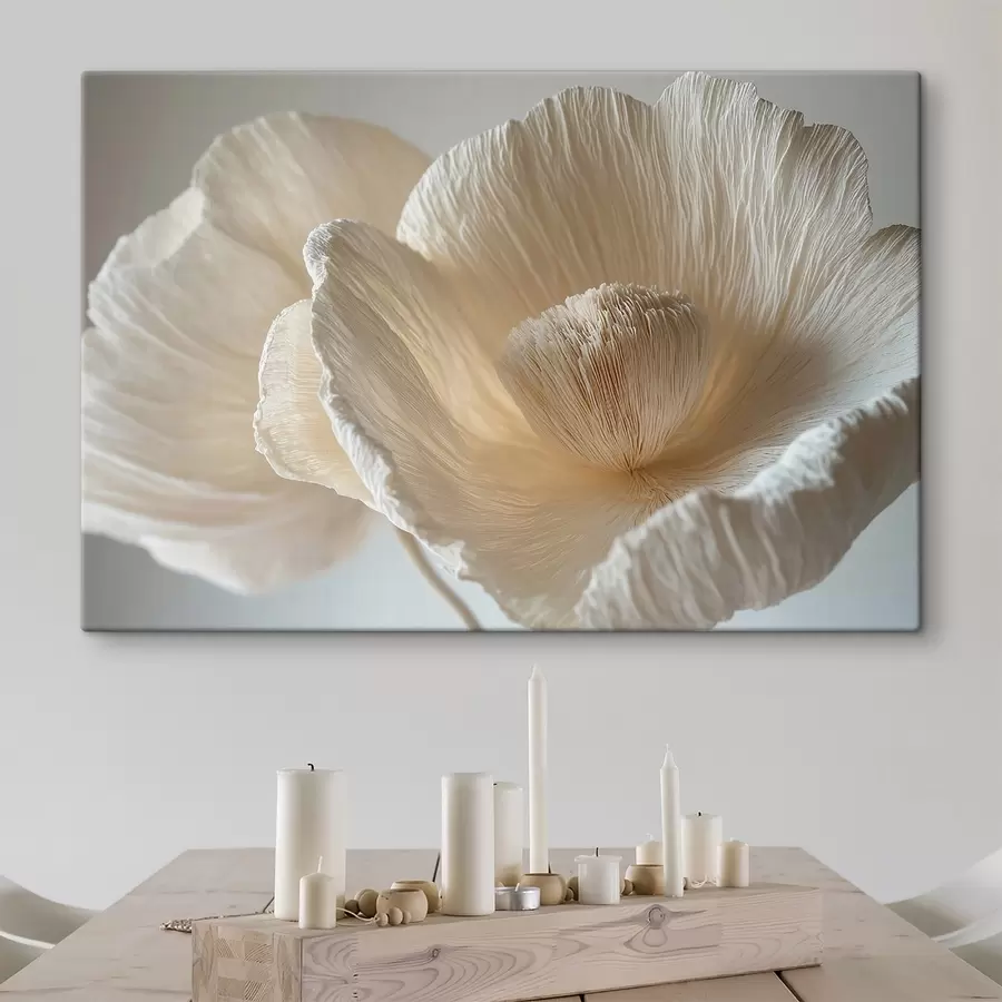 Wandbilder Große beige Blume s43332