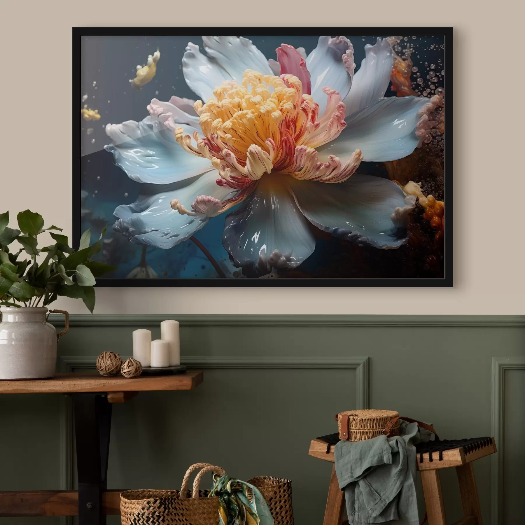 Fototapete Unterwasserblume f43314