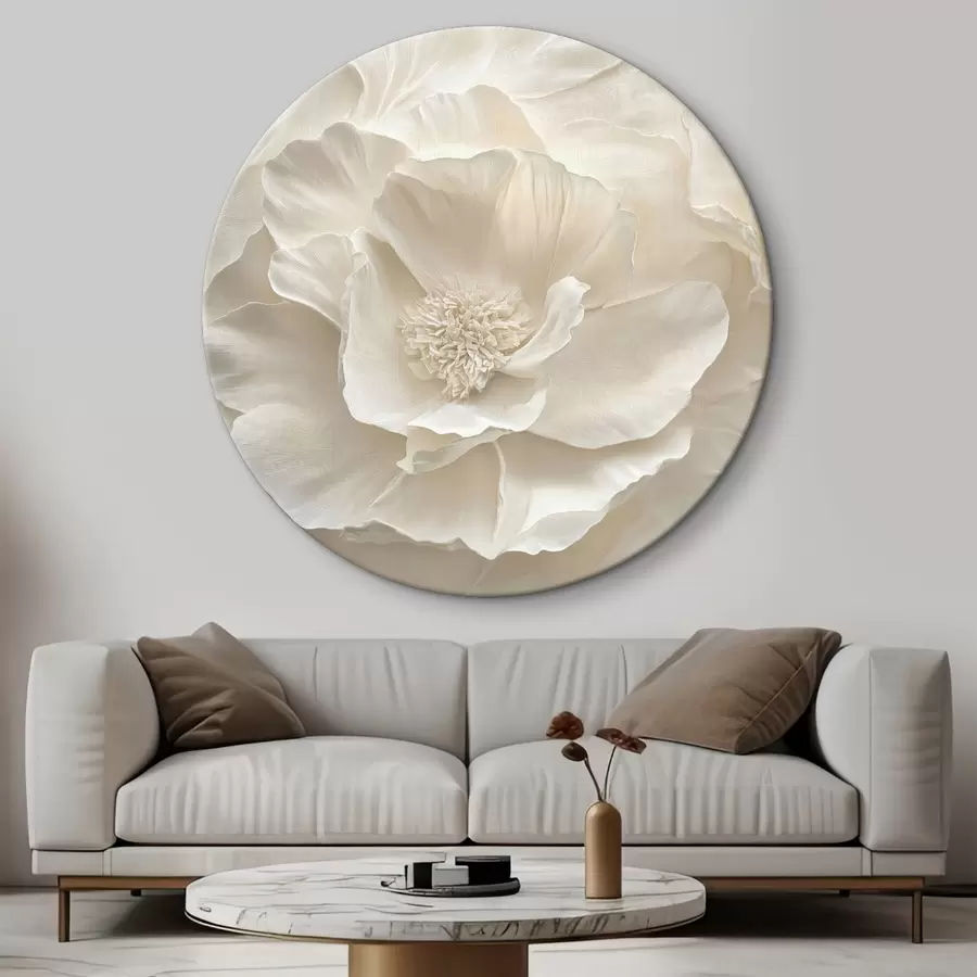 Wandbilder Große luftige weiße Pfingstrosen r43312