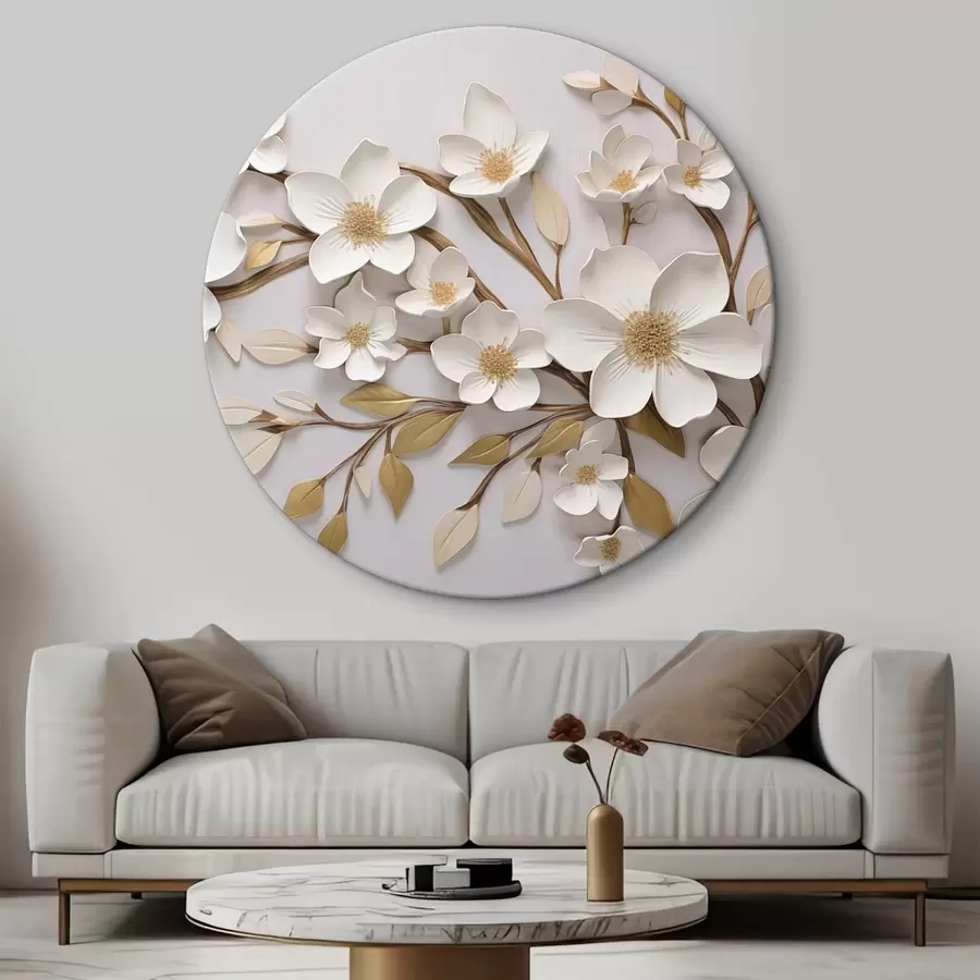 Wandbilder Große beige Blume r43331