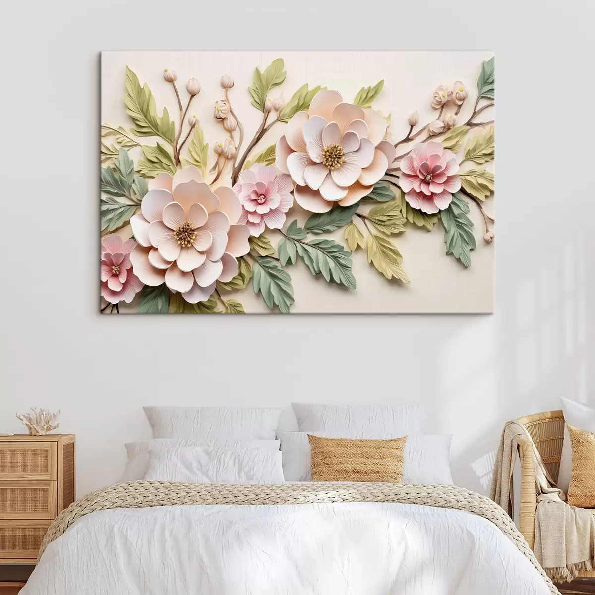 Wandbilder Große Blumenzweige, Nachahmung von Guss s43333