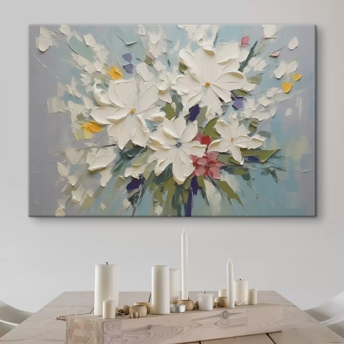 Wandbilder Blumenstrauß Nachahmung Malerei s43348