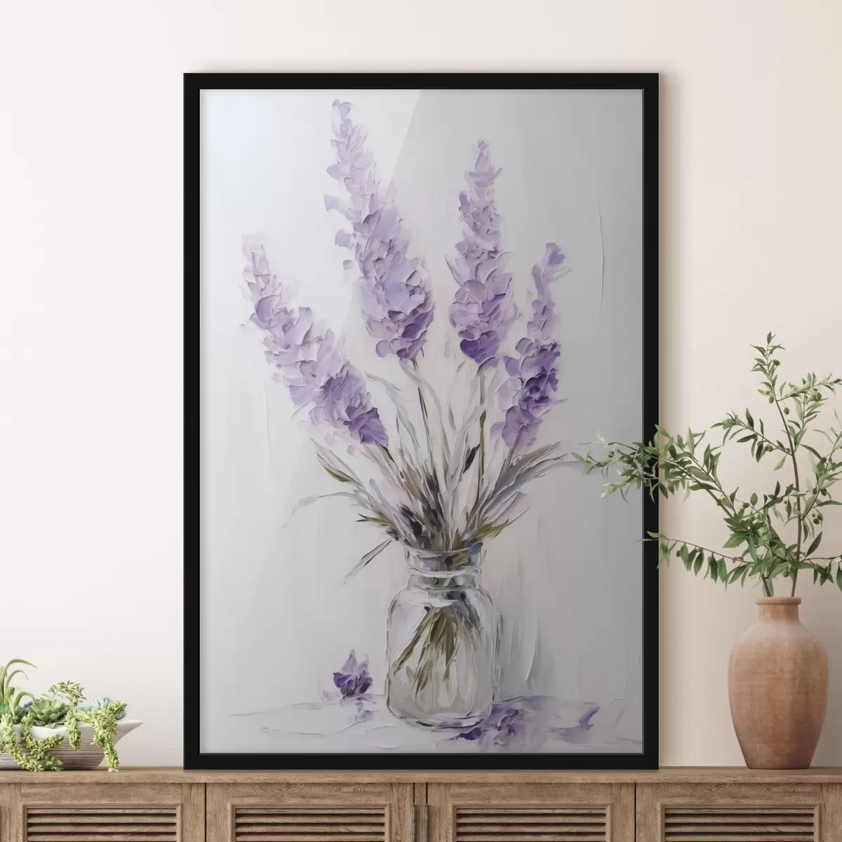 Poster Helle Blumen Nachahmung Malerei f43344