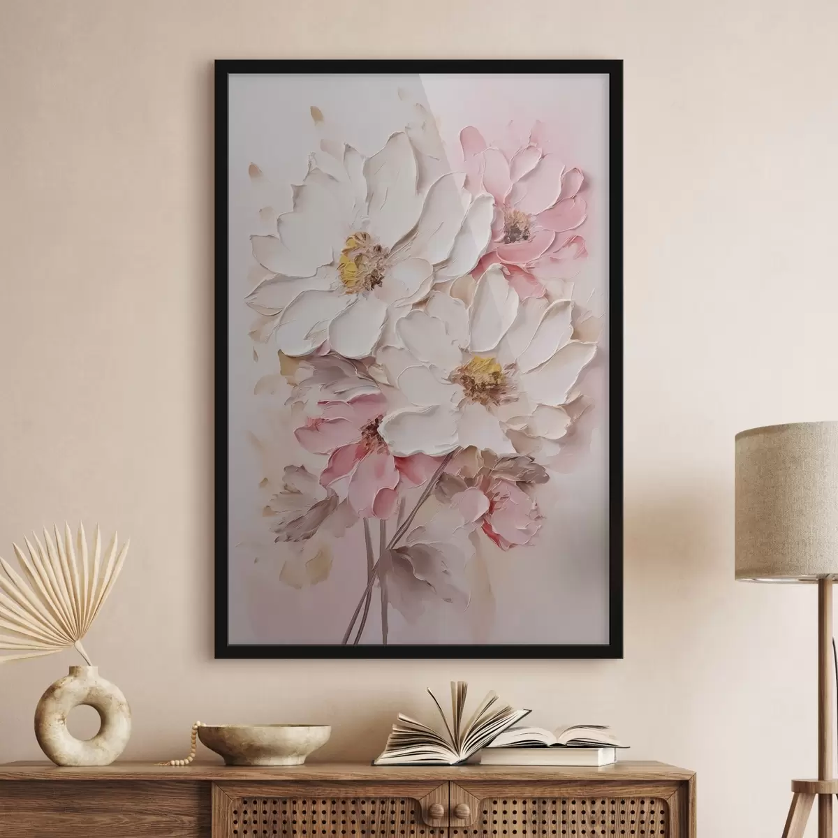 Poster Zarte Blumen Nachahmung Malerei f43352