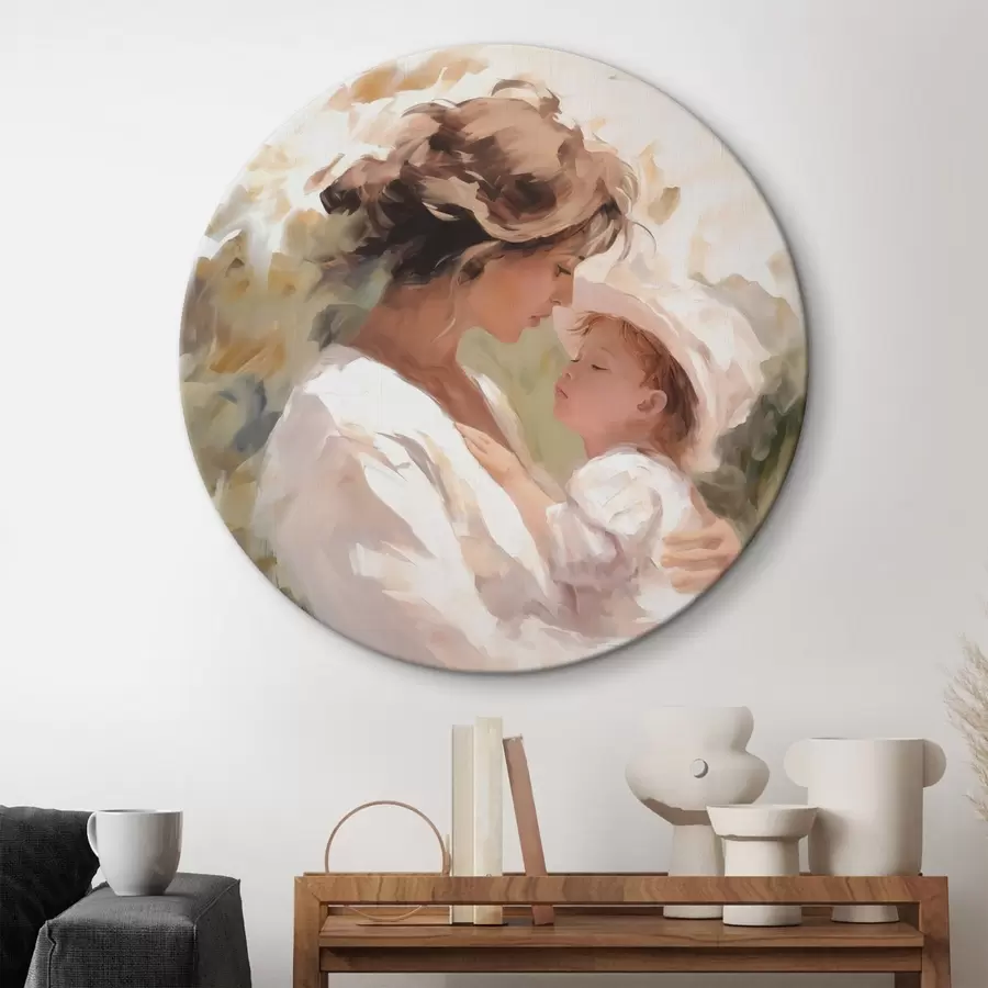 Wandbilder Frau mit einem Kind Nachahmung der Malerei r43358