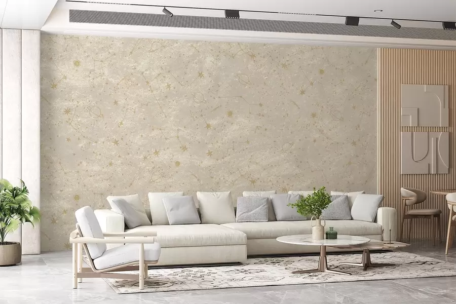 Fototapete Sanfte Sterne, Planeten und Sternbilder w08931