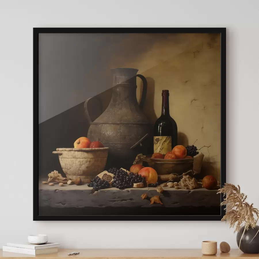 Fototapete Klassisches Stillleben mit warmer Beleuchtung f43369