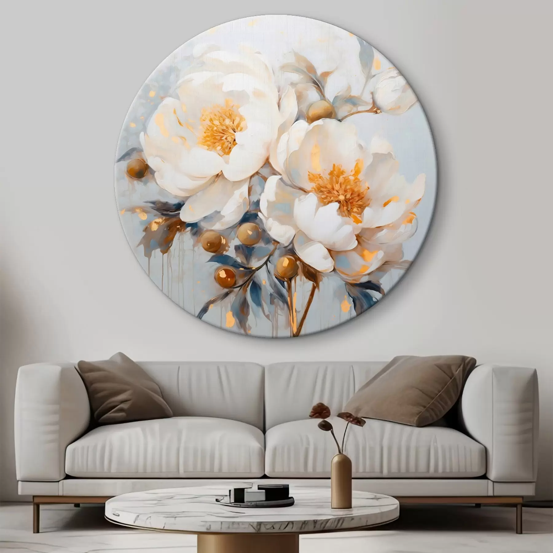 Wandbilder Pfingstrosen im Malstil r43365