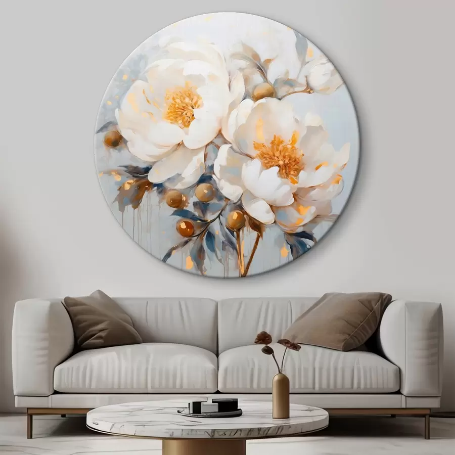 Wandbilder Pfingstrosen im Malstil r43365