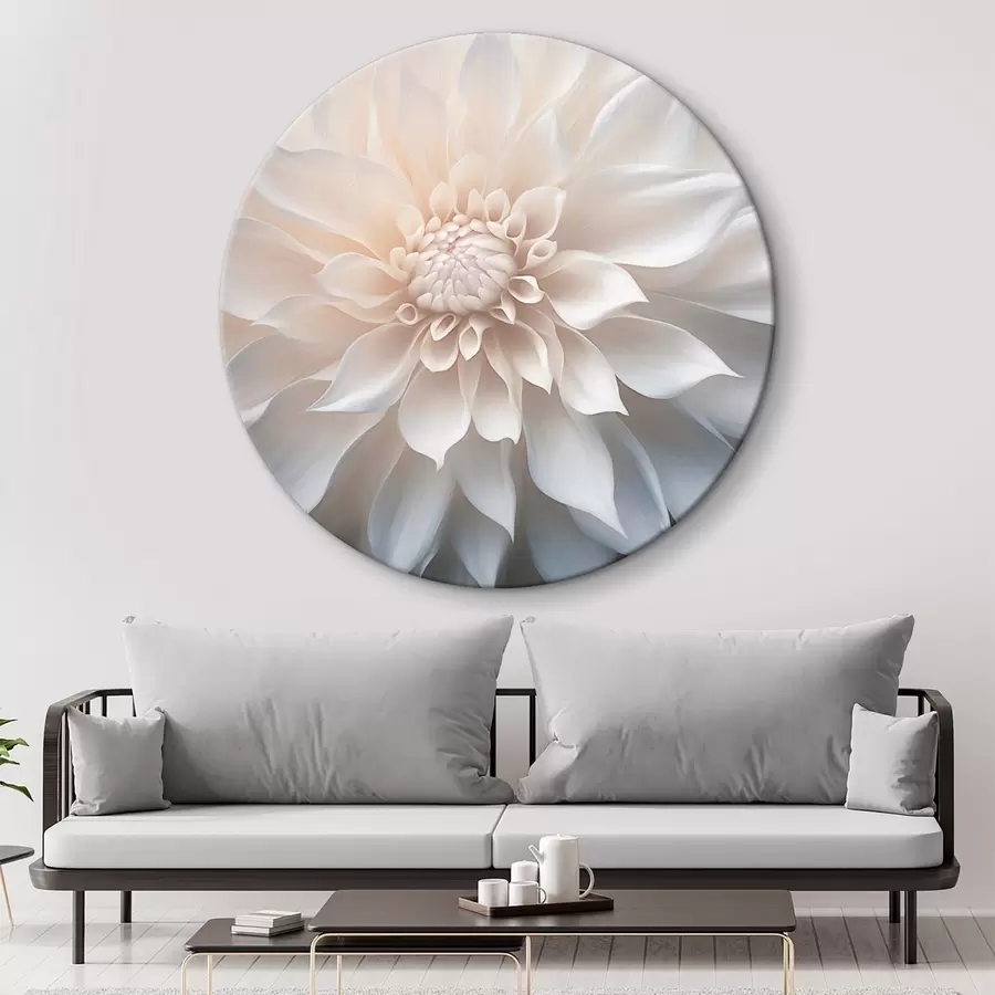 Wandbilder Zarte Chrysantheme in ruhigen Tönen r43384