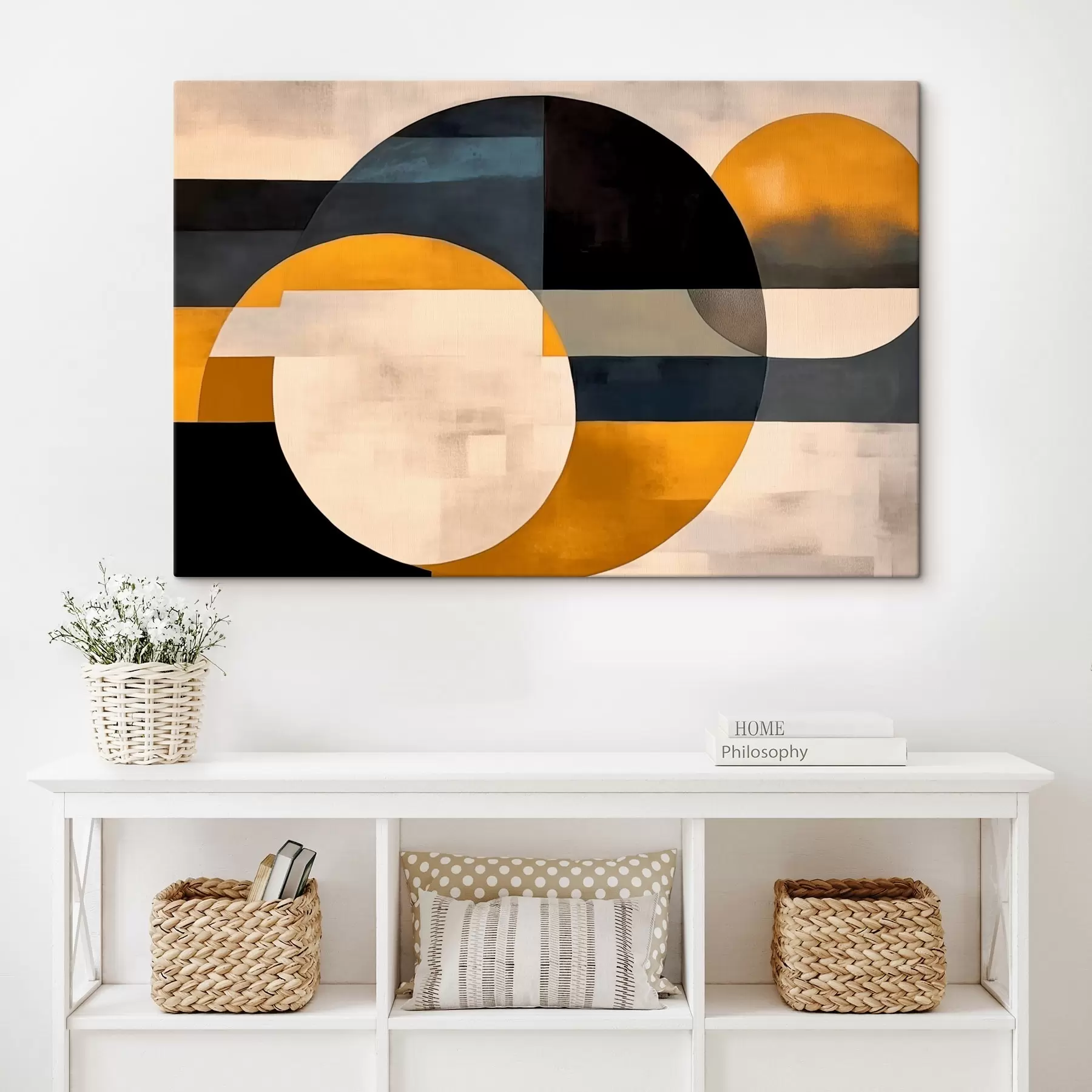 Wandbilder Geometrische Komposition im minimalistischen Stil s43419