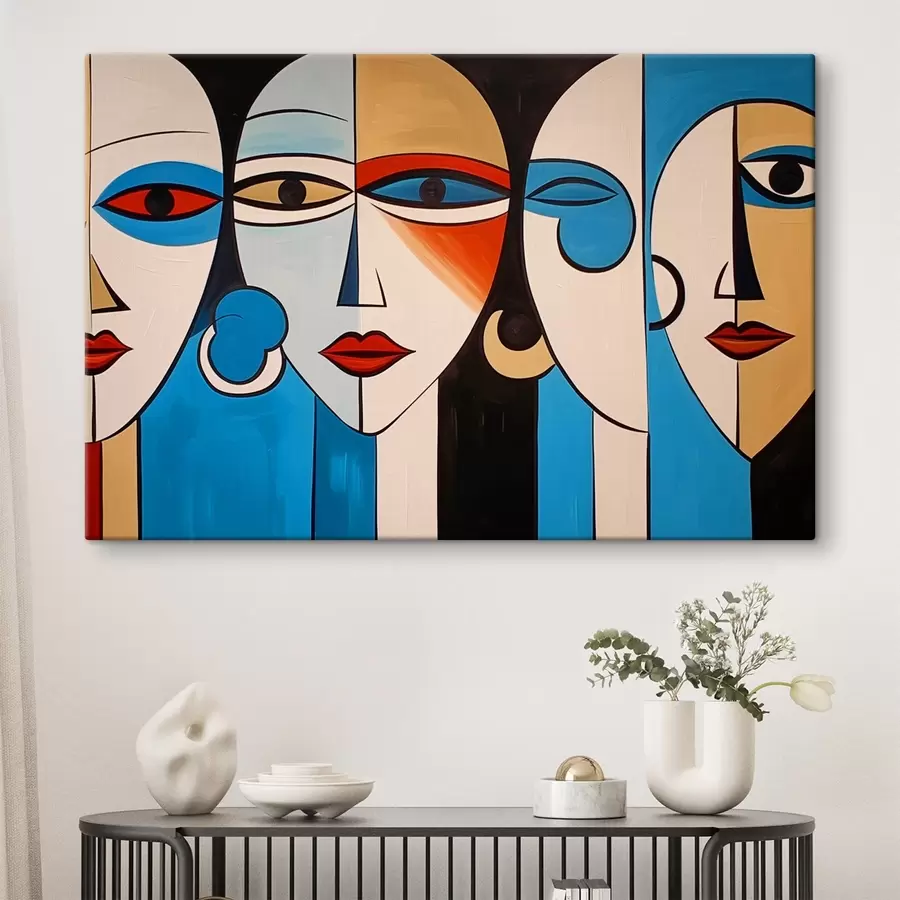 Wandbilder Kubistische Frauenporträts s43427