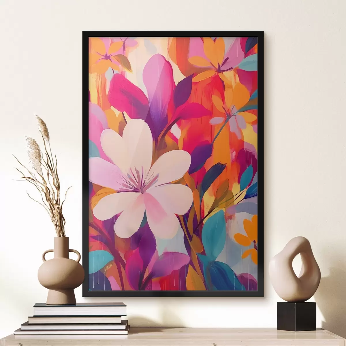 Poster Abstrakte florale Komposition f43414