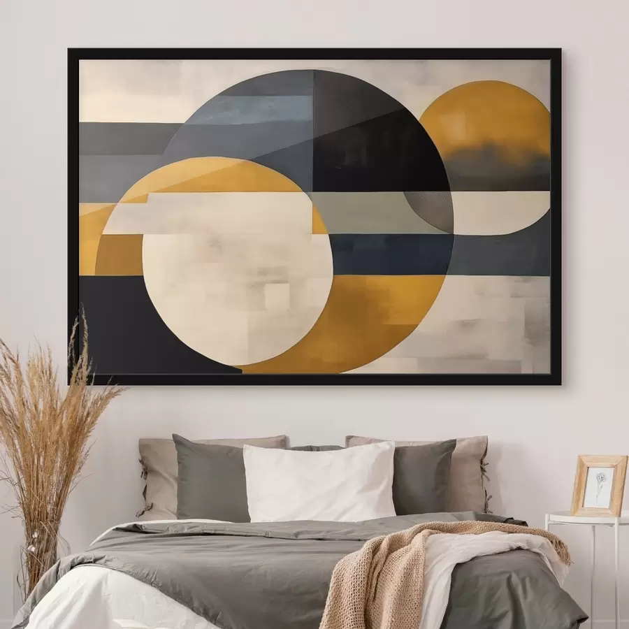 Fototapete Geometrische Komposition im minimalistischen Stil f43419