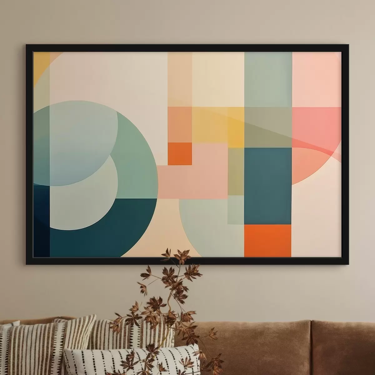 Poster Farbkomposition im Jugendstil f43421