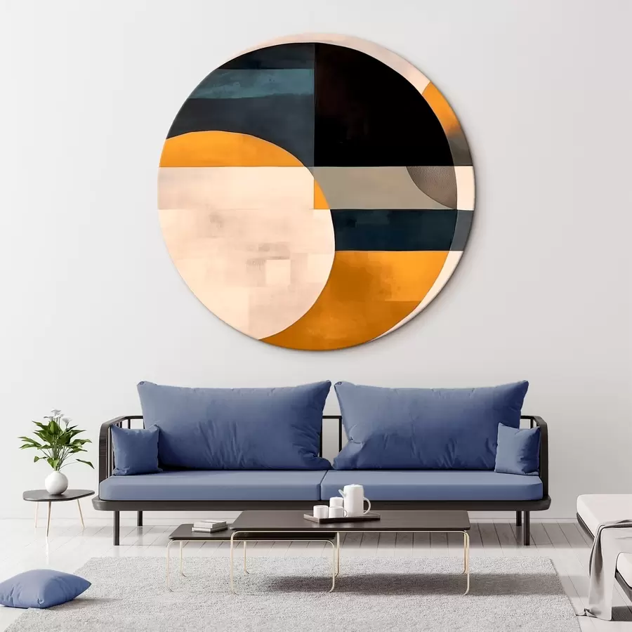 Wandbilder Geometrische Komposition im minimalistischen Stil r43419