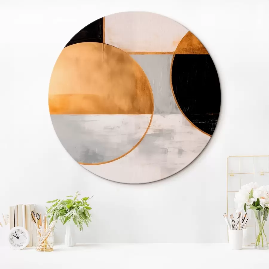 Wandbilder Geometrische Komposition im minimalistischen Stil r43420