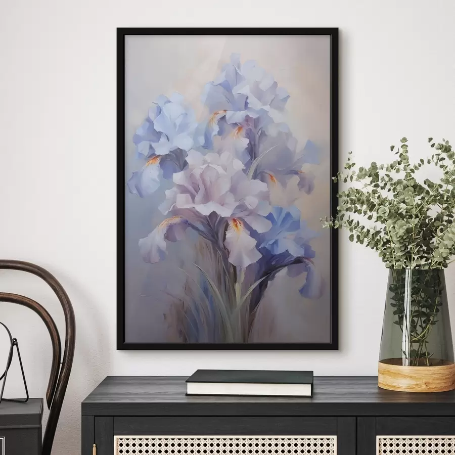 Fototapete Schwertlilien Nachahmung der Malerei f43431