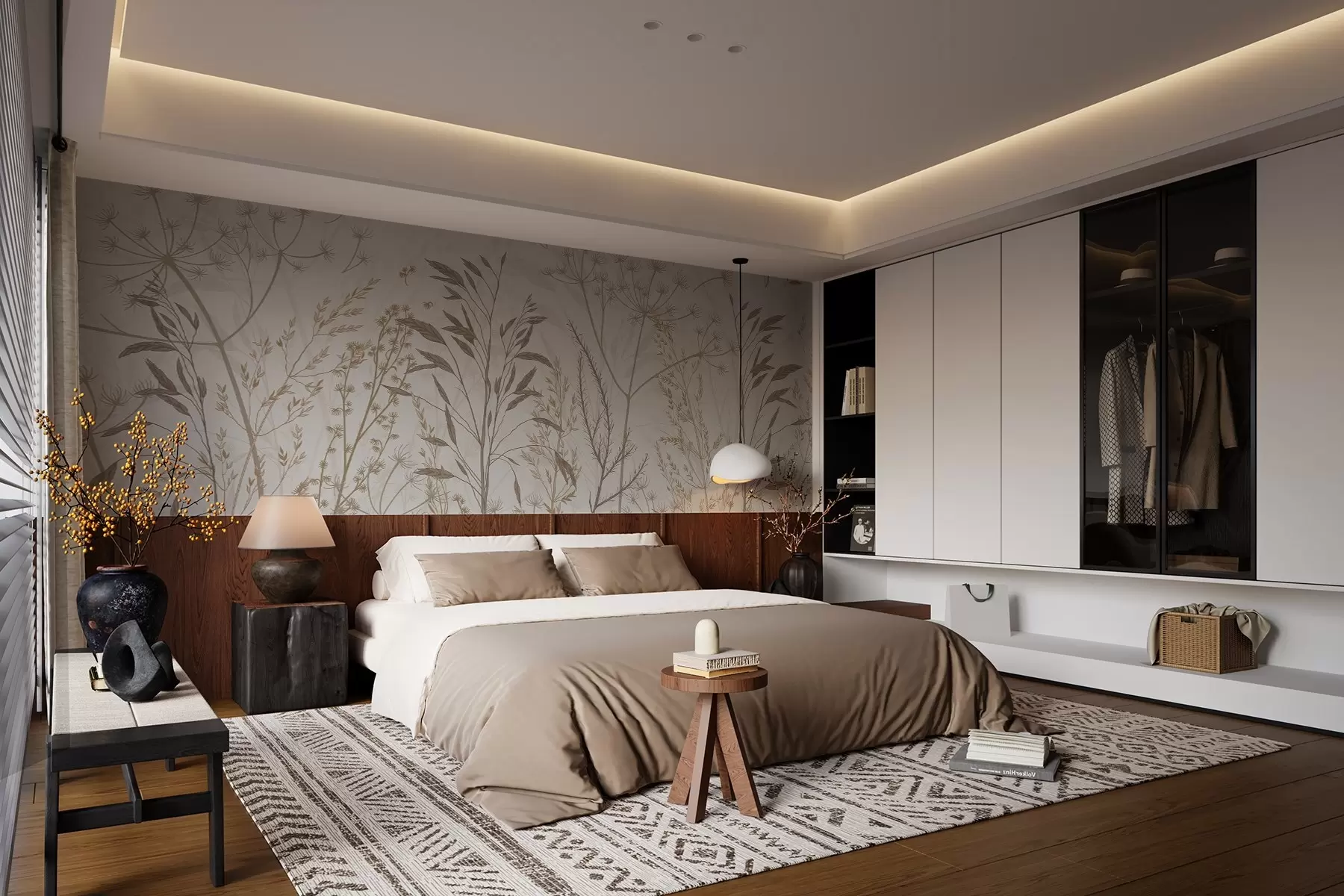 Fototapete Wildgräser in sanften Naturtönen w03541v2