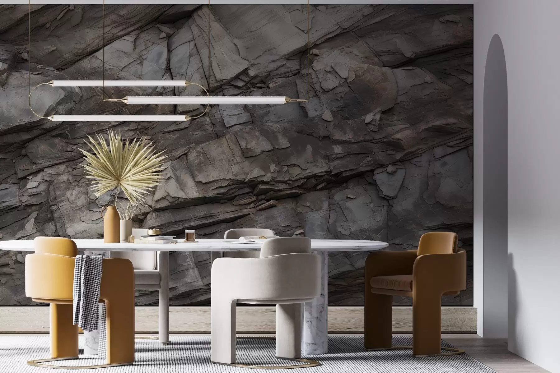 Fototapete Bemalte Felswand w03554