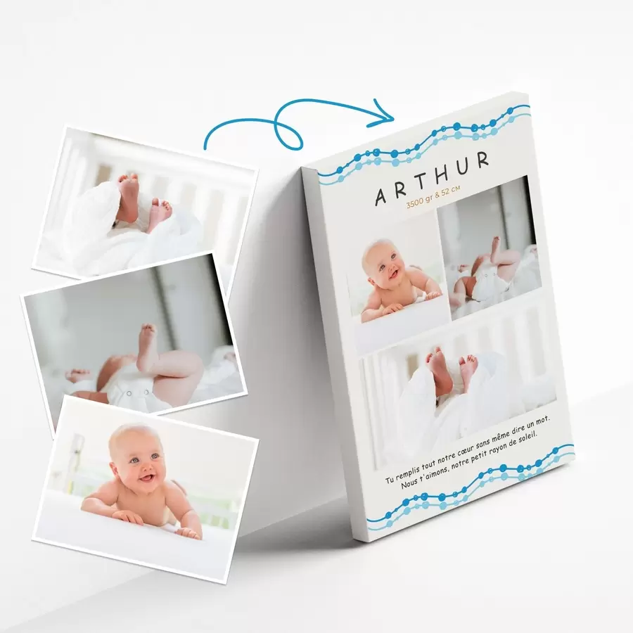 Wandbilder Liebevolle Erinnerungen an Baby Arthur s43658