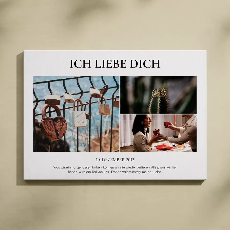 Wandbilder Die Liebe und wertvolle Erinnerungen feiern s43669