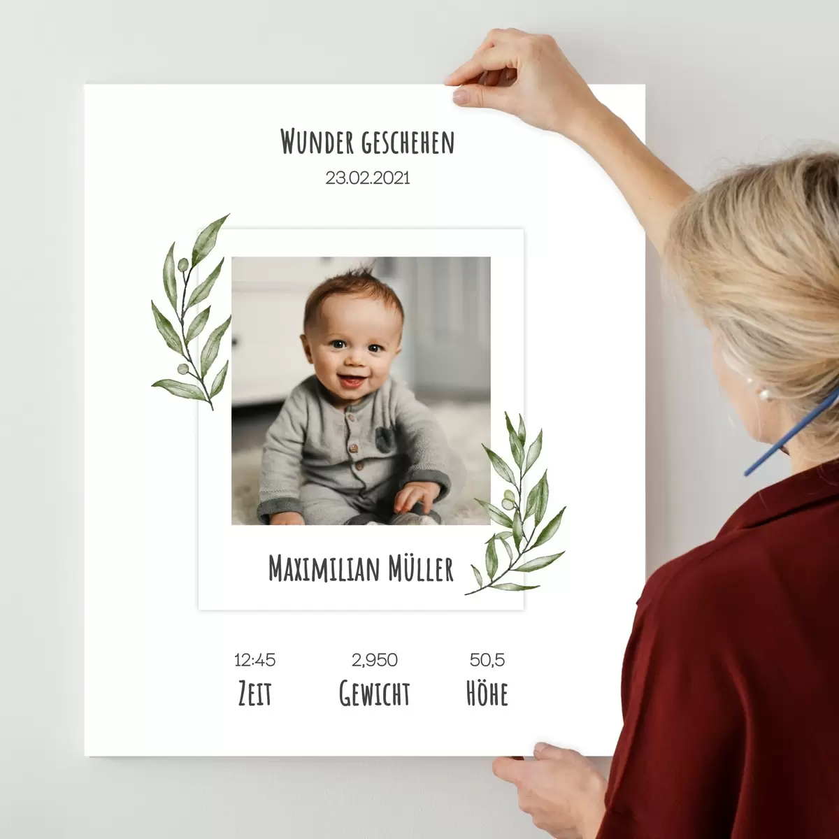 Wandbilder Wir feiern einen wunderschönen Neuzugang s43679