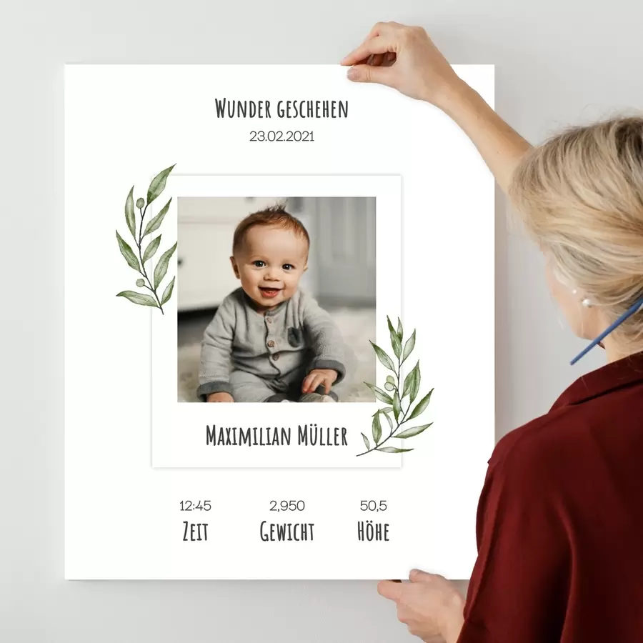 Wandbilder Wir feiern einen wunderschönen Neuzugang s43679