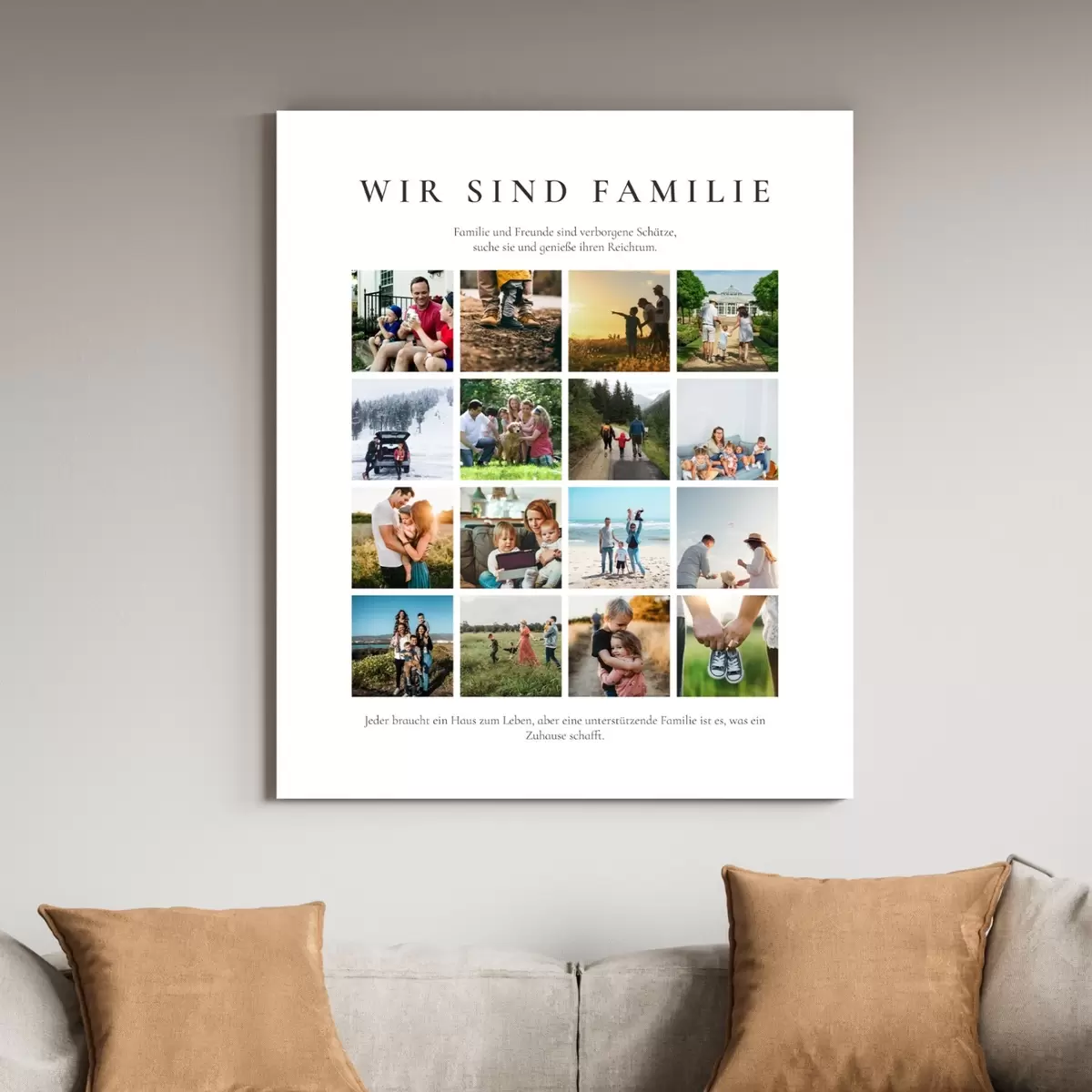 Wandbilder Die Familie und wertvolle Momente feiern s43681