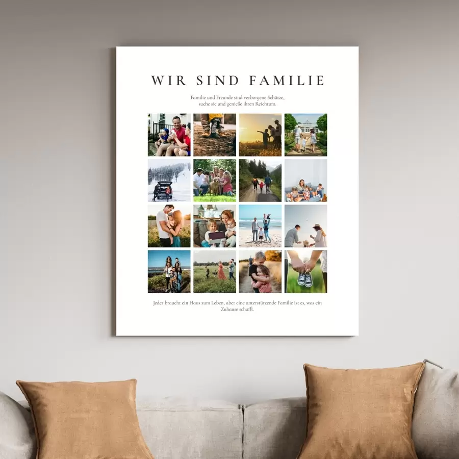Wandbilder Die Familie und wertvolle Momente feiern s43681