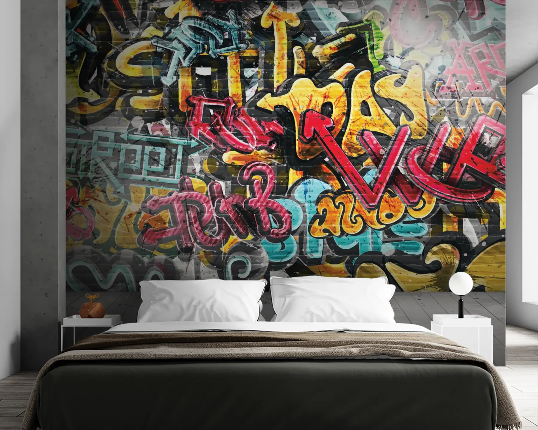 Fototapete Kunstfarbe, Farbe und Graffiti u56045