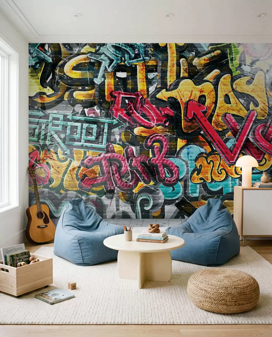 Fototapete Kunstfarbe, Farbe und Graffiti u56045