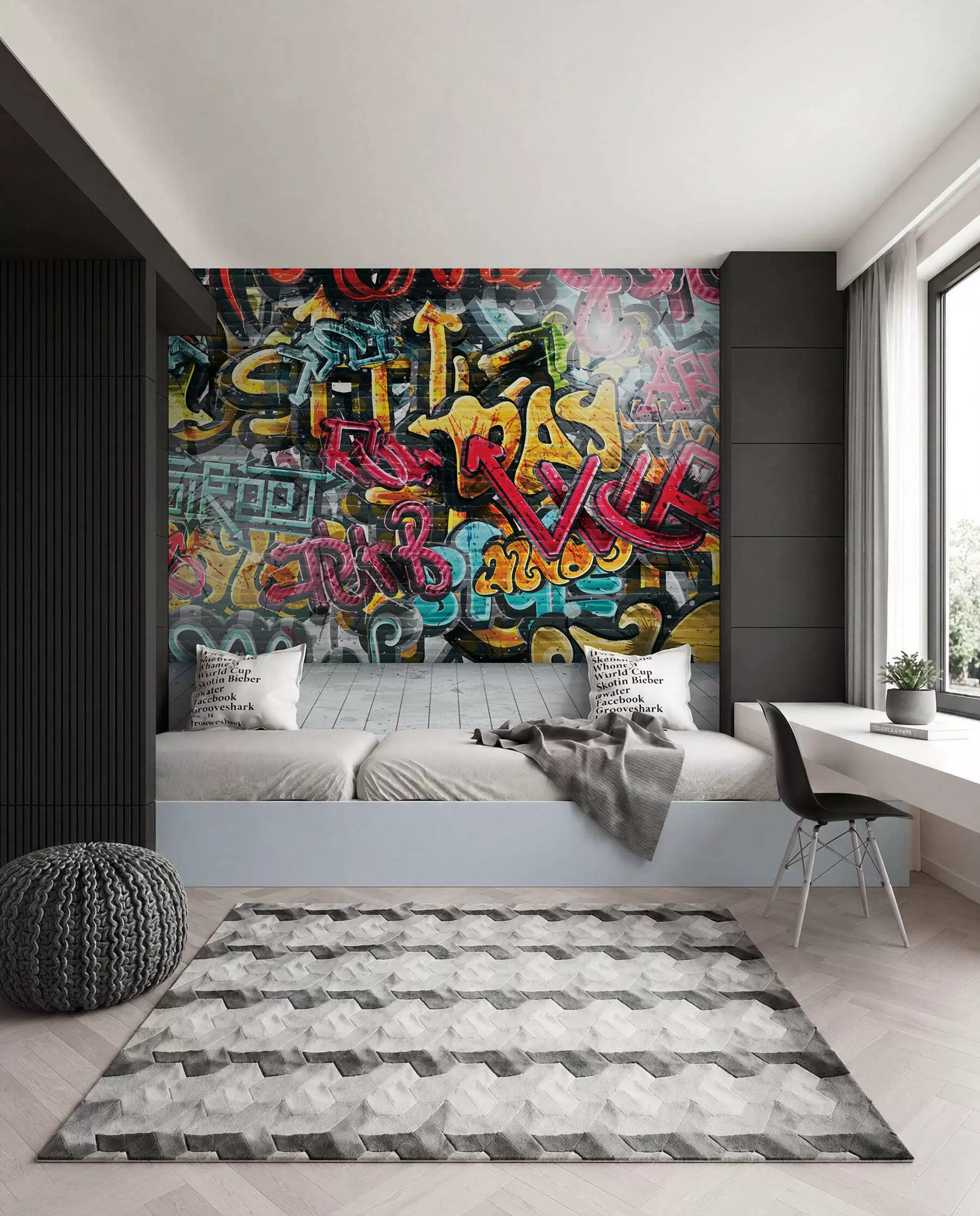 Fototapete Graffiti in voller Farbe u56045