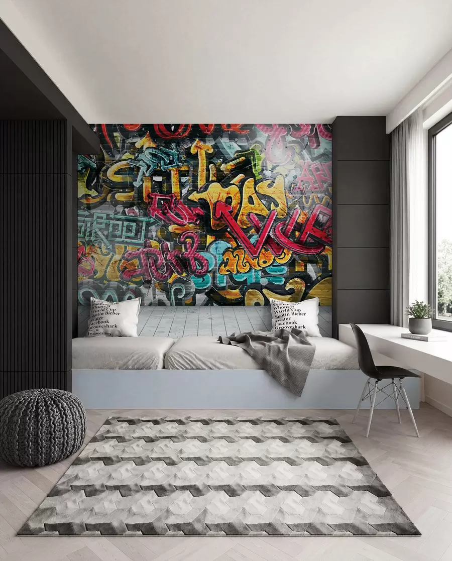 Fototapete Graffiti in voller Farbe u56045