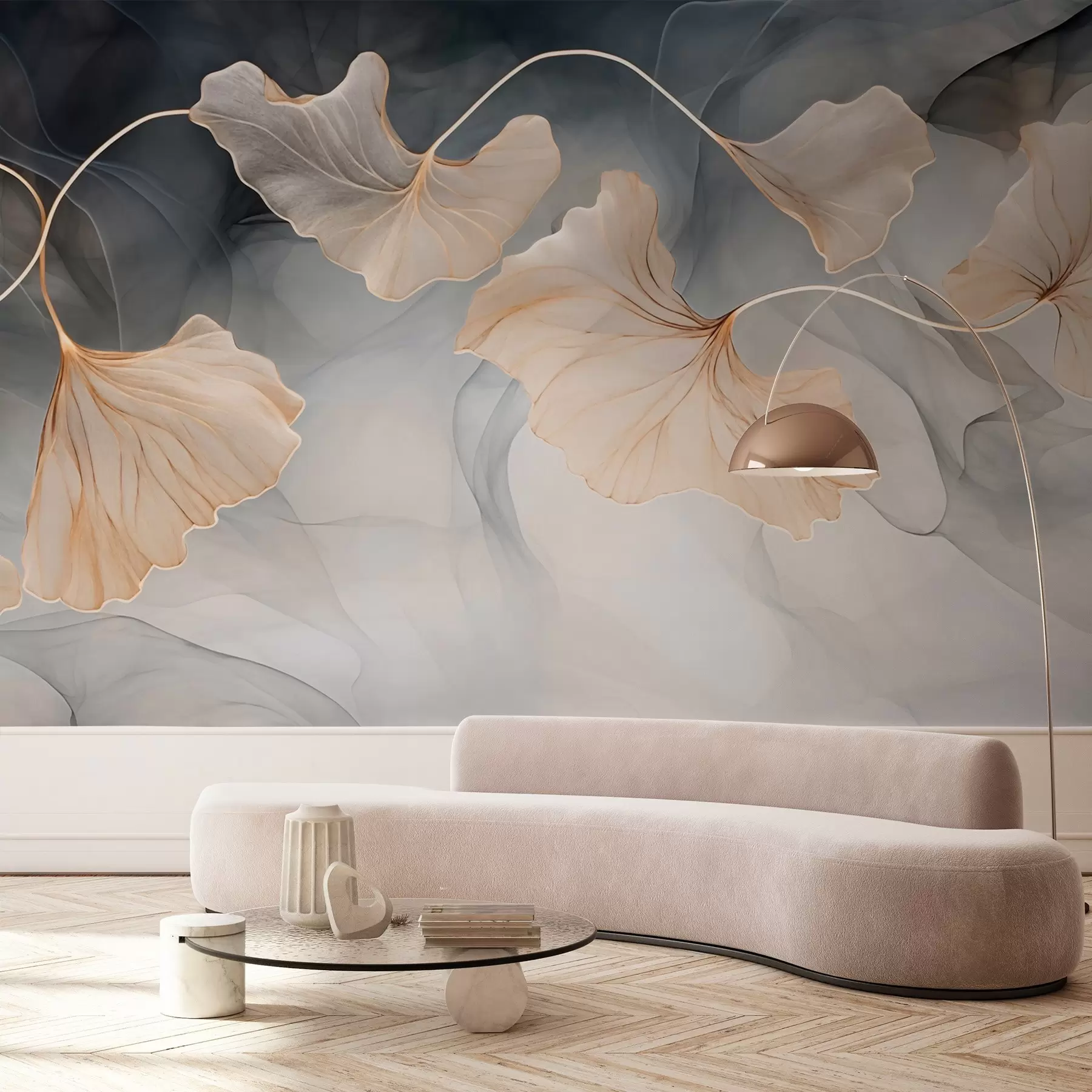 Fototapete Abstraktes Bild von Ginkgo w03511