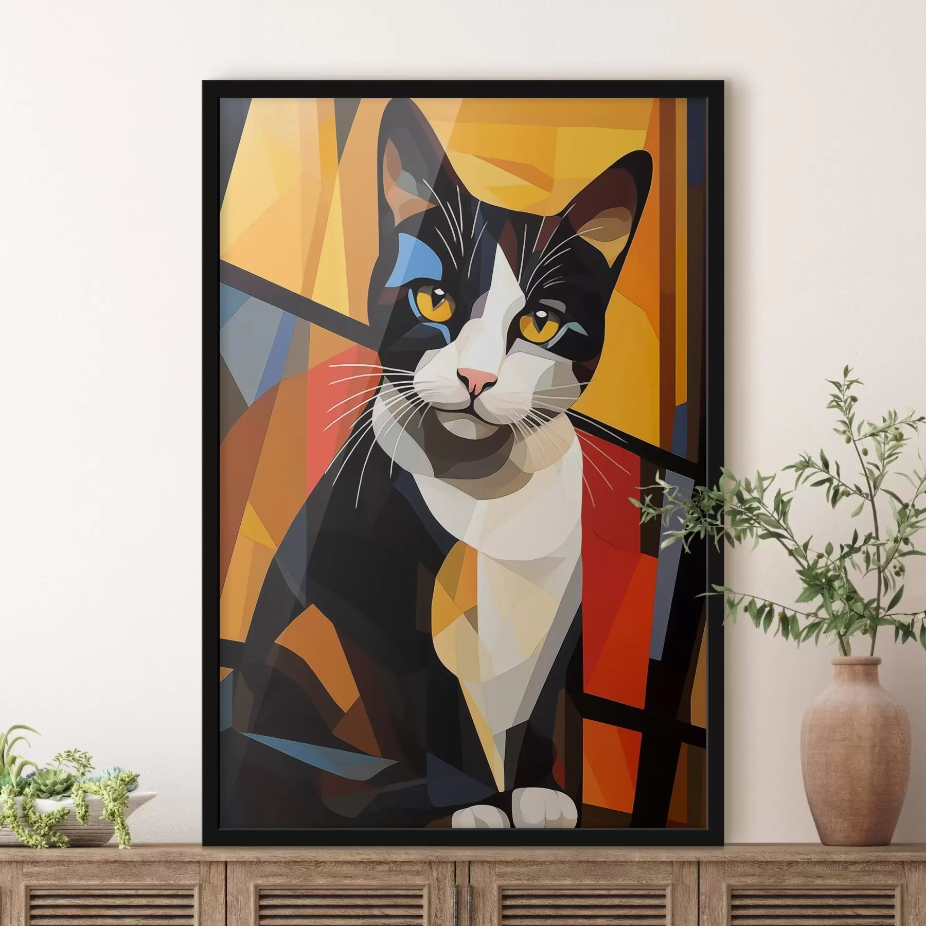 Fototapete Geometrische Gesichter f43528