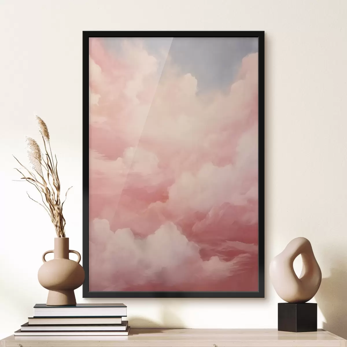 Poster Komposition mit drei abstrakten Porträts f43529