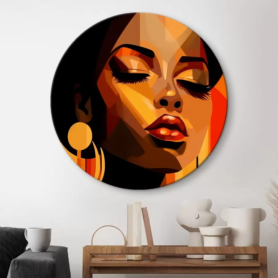 Wandbilder Abstraktion von zwei Gesichtern r43530