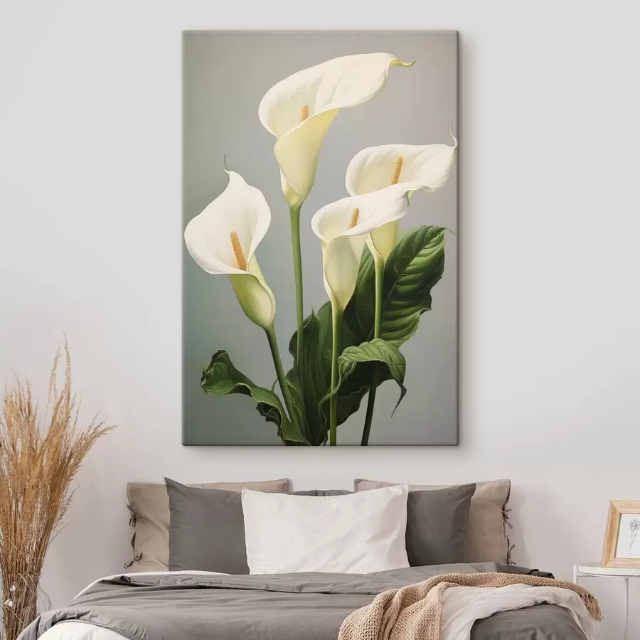 Wandbilder Elegante Calla-Lilien s43558