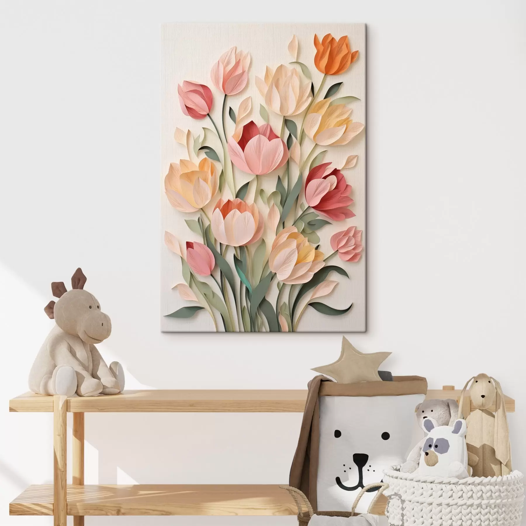 Wandbilder Blühende Papiertulpen s43567