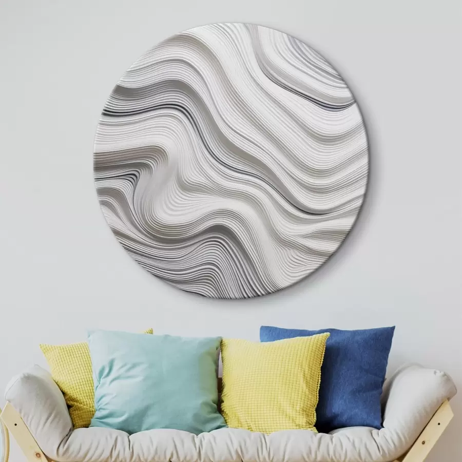 Wandbilder Texturierte Wellen in Monochrom r43554