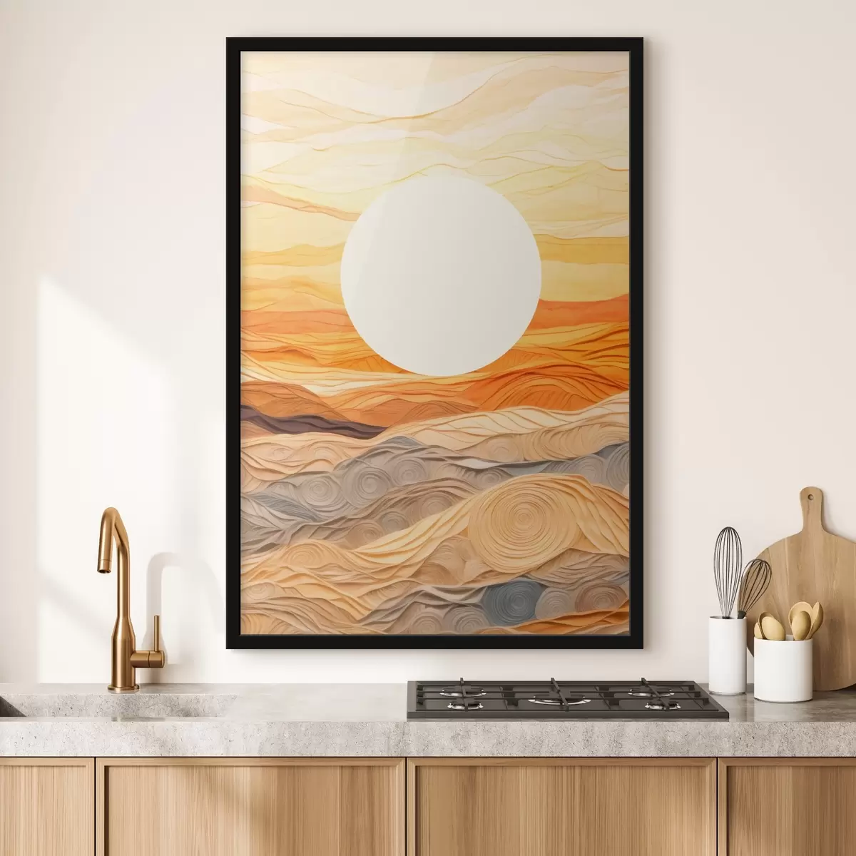 Poster Sonnenuntergangswellen f43586