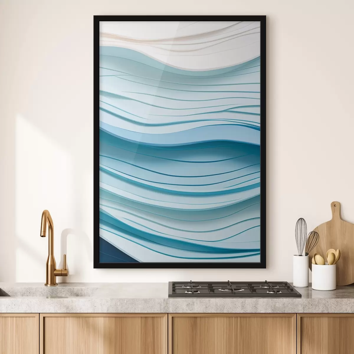 Poster Sanfte Farbwellen f43584