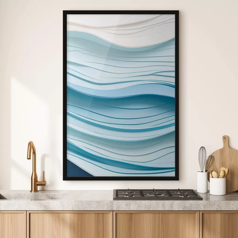 Wandbilder Sanfte Farbwellen f43584