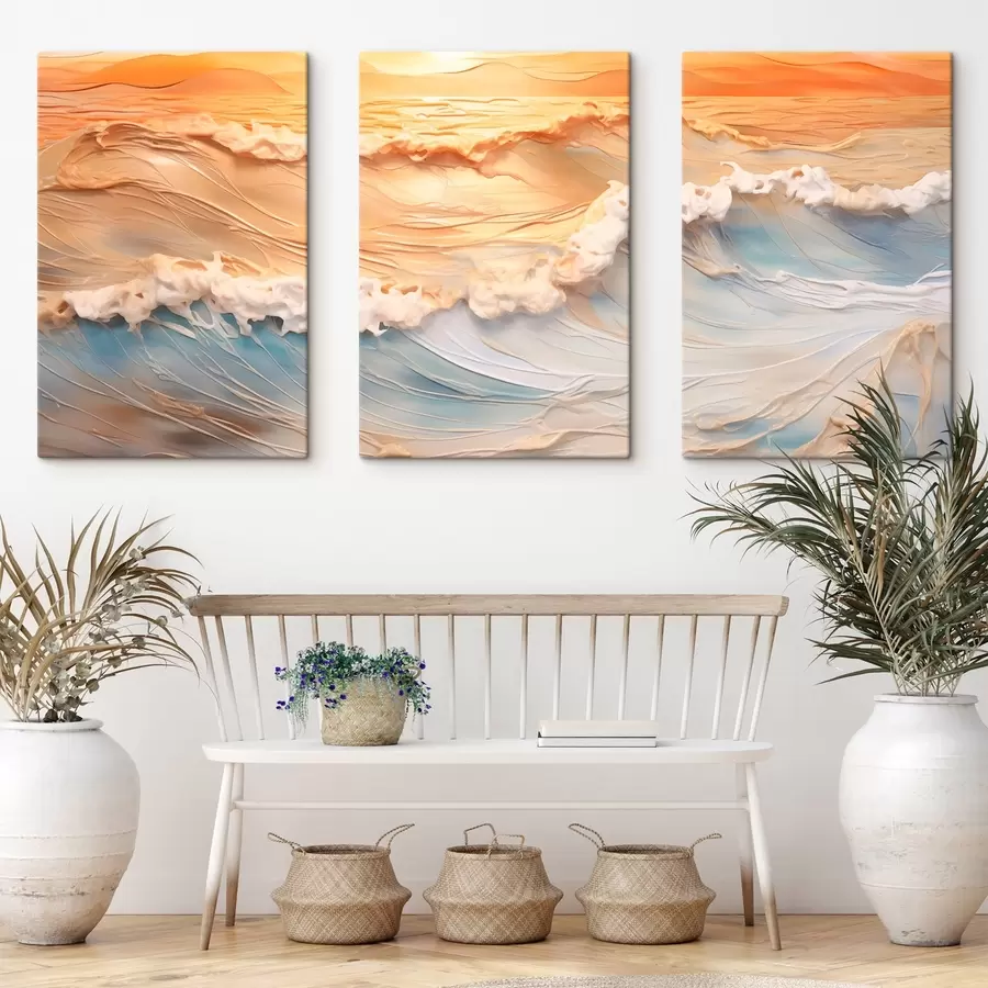 Wandbilder Die bunten Wellen des Meeres m00437