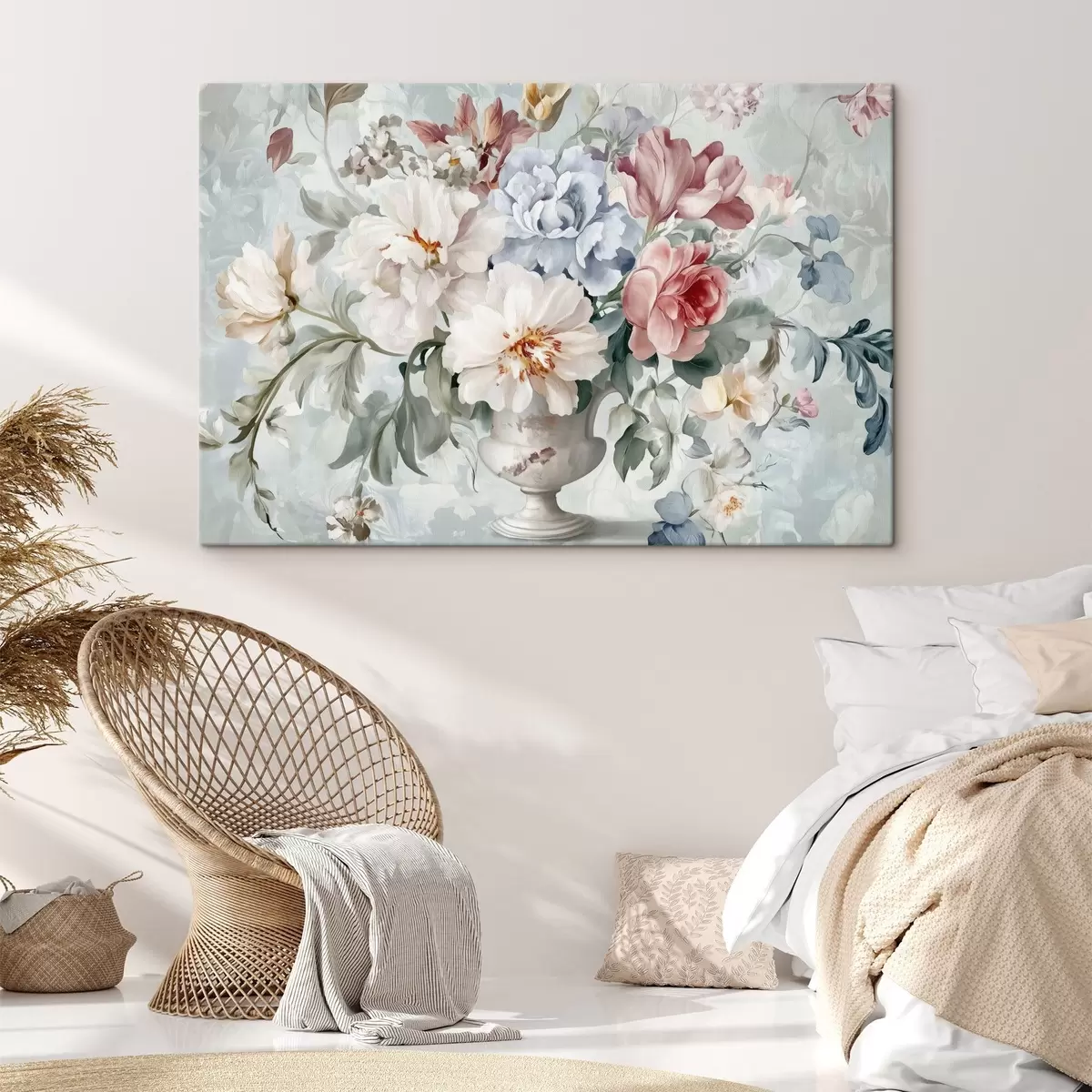 Wandbilder Blumenstrauß aus üppigen Blumen s43914